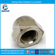 Stock M6 M8 M10 M12 Stainless Steel 316/304 Hexagonal Cap Nut DIN1587